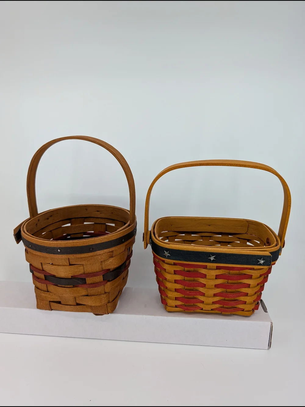 Longaberger Inaugural Baskets Set Of 4: 1989, 1993, 1997, 2001